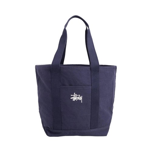 Stüssy Canvas Market Tote Bag - 134275-NAVY