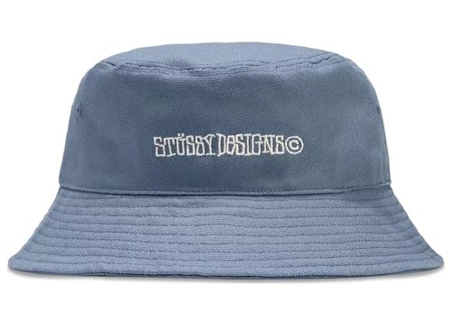 Stüssy Canvas Wide Brim Bucket Hat - Light Blue - 1321043-LBLU