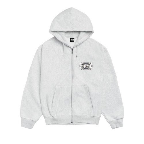 Stussy Champion Oval Zip Hoodie - 1975144 ASH