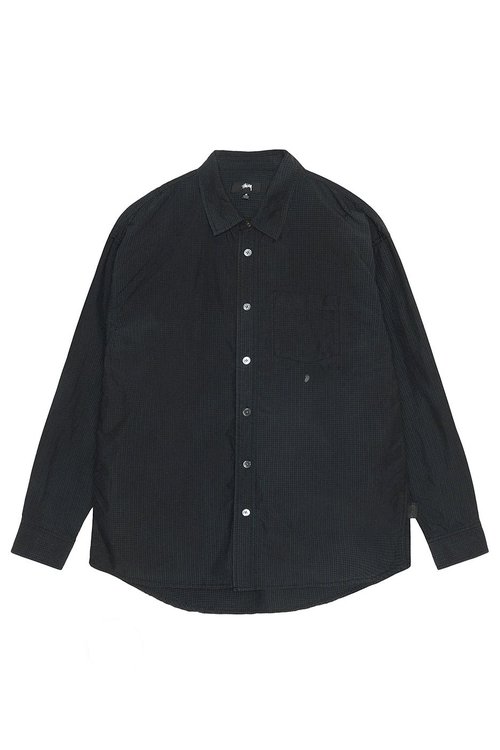 Stüssy Classic Sprayed Button Up - Blue - 1110345-BLUE-S