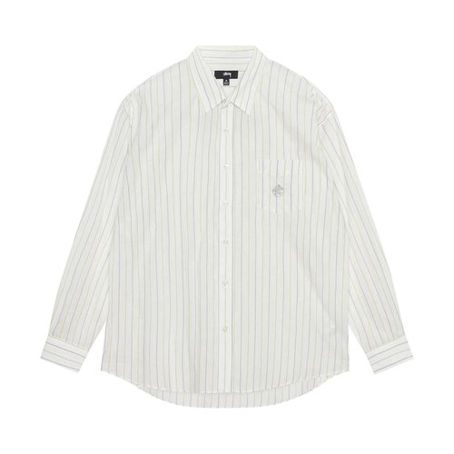 Stüssy Classic Striped Shirt - White - 1110317-WHIT