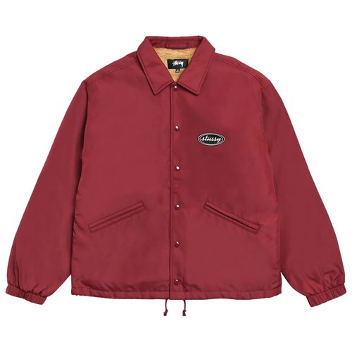 Stüssy Coaches Jacket - Burgundy - 115857-BURG