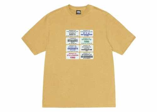 Stüssy Codes Tee - Curry - 1905057-CURR