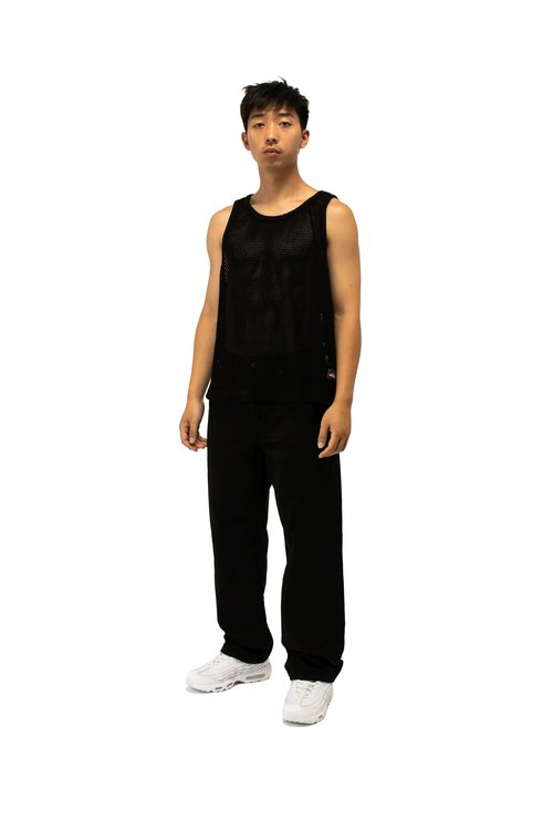 Stüssy Cotton Big Mesh Tank - 1140349-0001