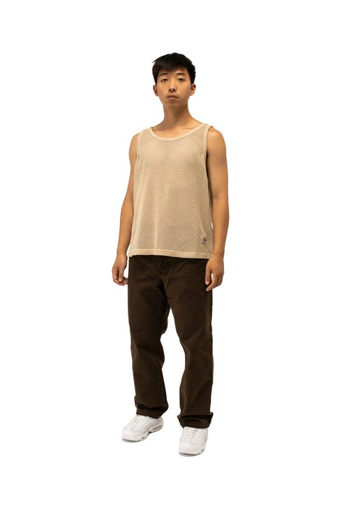 Stüssy Cotton Big Mesh Tank - Natural - 1140349-1002