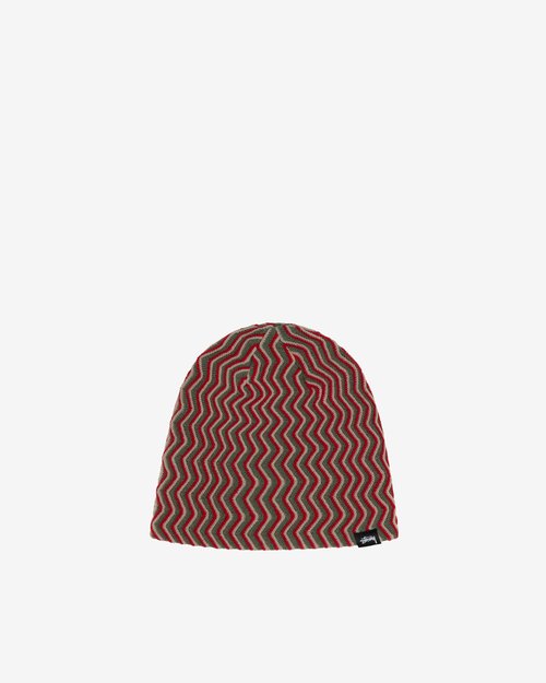 Stüssy Crinkle Stitch Skullcap 'Olive' - 1321195 | Solesense
