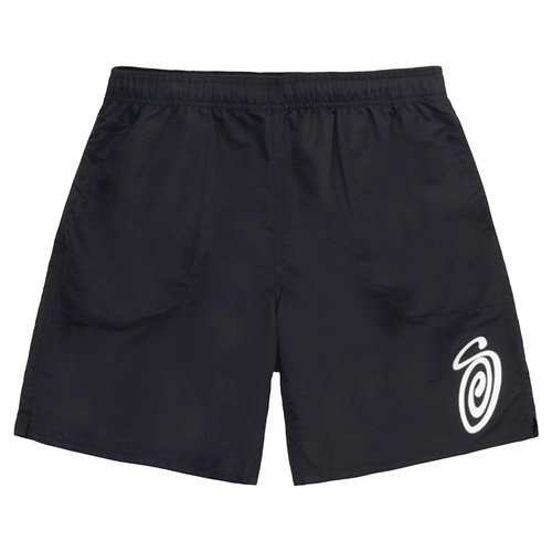 Stüssy Curly S Water Short - Black - 113157-BLAC