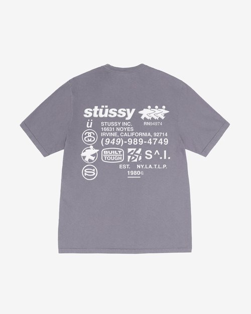 Stüssy DNA Pigment Dyed T-Shirt - Purple - 1905038