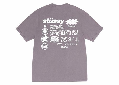 Stüssy DNA Pigment Dyed Tee Shirt - Shark - 1905038