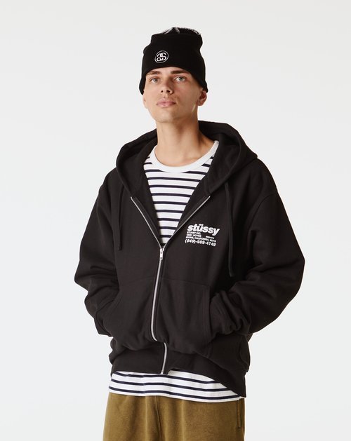 Oversized Hoodie StÃ¼ssy Zip Hoodie Grey StÃ¼ssy Dna Zip Hoodie