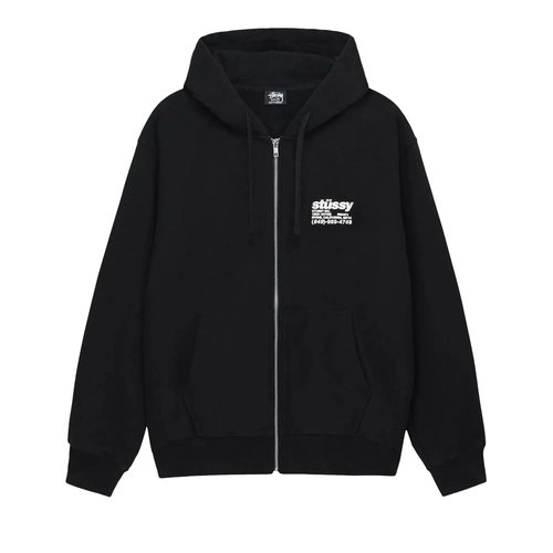 Stüssy DNA Zip Hoodie - Black - 1975038-BLAC