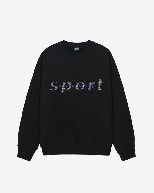 Stüssy Dot Sport Crew - Black - 1914998