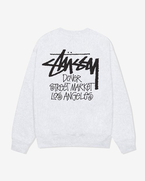 Stüssy DSM Los Angeles Crewneck - Ash Heather - 3913737