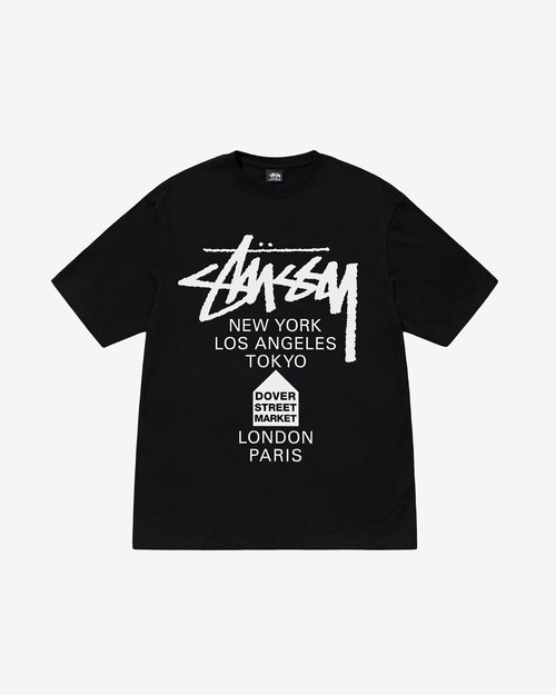 Stüssy DSM World Tour T-Shirt - Black - 3904001
