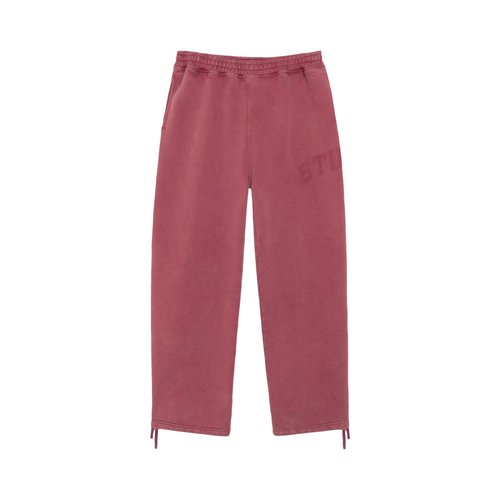 Stüssy Faded Graphic Fleece Pant | Red | Size S - 116667-BURG