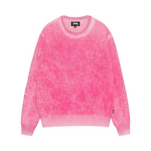 Stüssy Faded Knit Crew - Pink - 117239-PINK