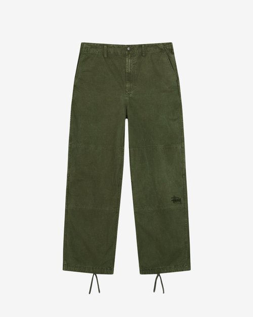 Stüssy Field Pant Ripstop - Olive Green - 116708