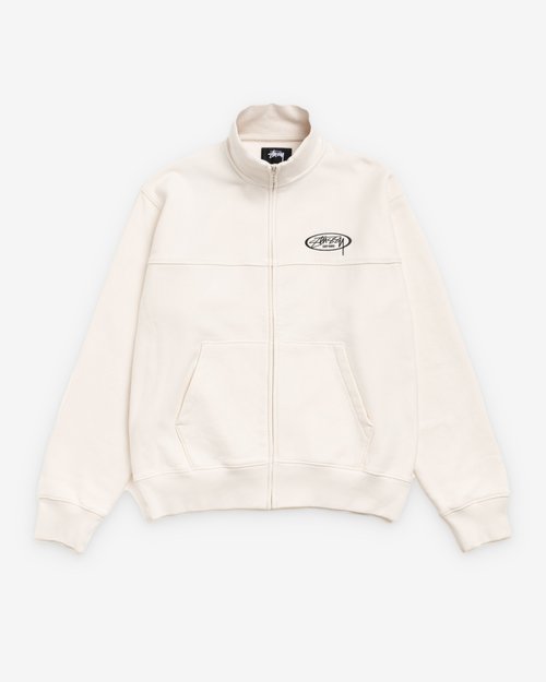 Stüssy Fleece Track Jacket - Cream