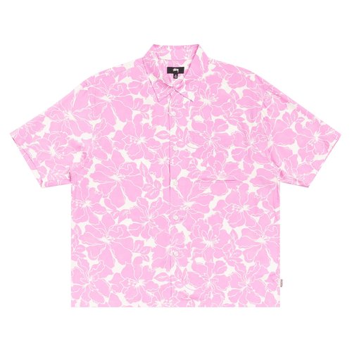 Stüssy Floral Hawaiian Shirt - Pink - 1110386-PINK