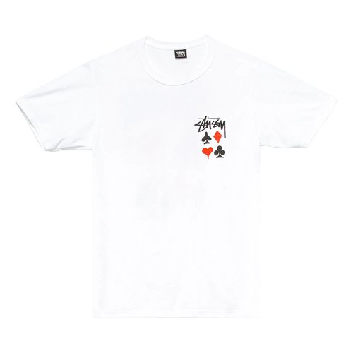 Stüssy Full Deck 2 Tee | Size S - White - 1904687-WHIT