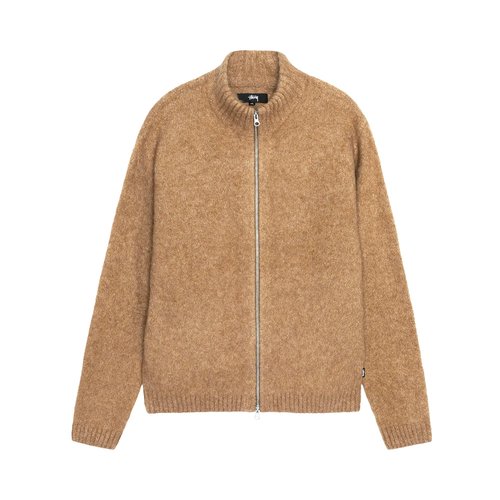 Stüssy Full Zip Brushed Merino Sweater 'Camel' - 117248-CAME