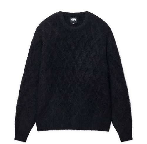 Stussy FUZZY LATTICE CREW SWEATER