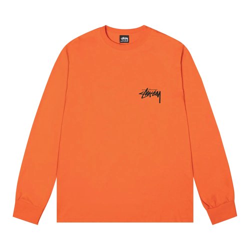 Stüssy Gold Lion Long-Sleeve Tee | Orange | Size XL - Coral - 1994916-CORA