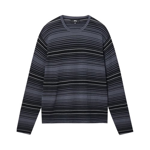 美品　STUSSY HORIZONTAL STRIPE CARDIGAN stussy horizontal stripe cardigan カーディガン