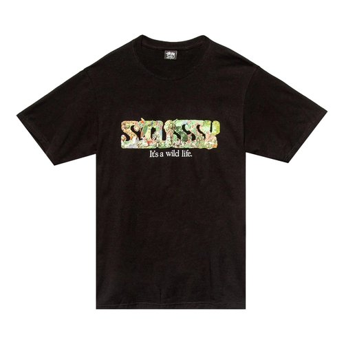 Stüssy It's A Wild Life Tee - Black - 1904688-BLAC