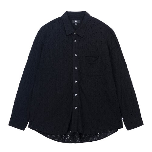 トップス stussy Stüssy Lace Ls Shirt 'Black' - 1110301 | Solesense