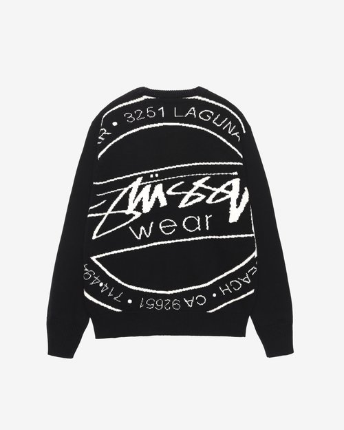 Stüssy Laguna Icon Sweater - Black - 117223