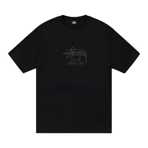Stüssy Laguna USA Tee Pigment Dyed - Black - 1905100-BLAC