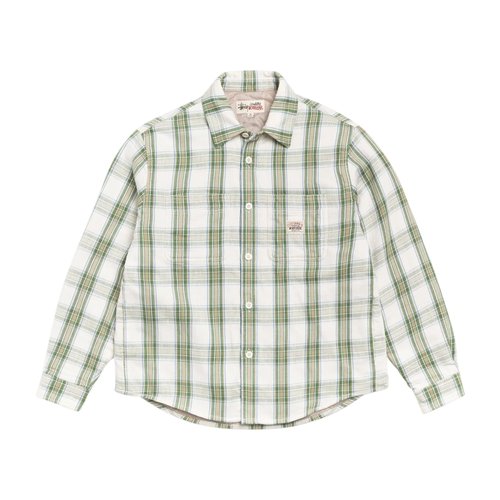 Stüssy LAU Plaid Shirt Jacket - Off-White - 1110382