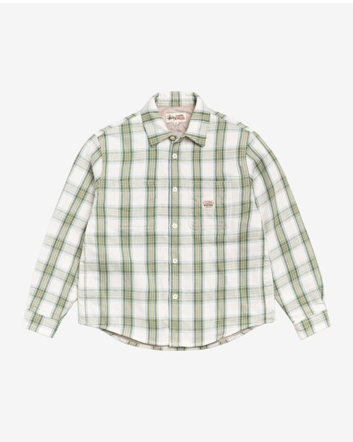 Stüssy Lau Plaid Shirt Jacket - Off White - 1110382