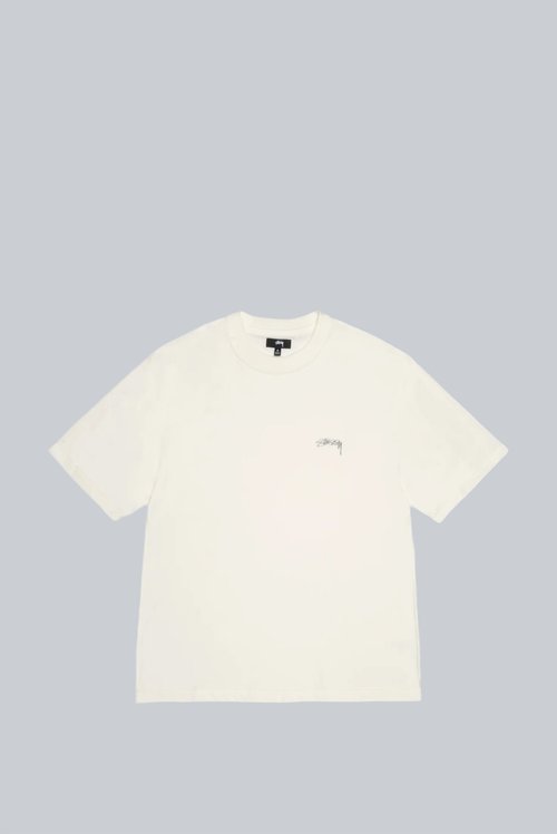 Stüssy Lazy Tee Shirt - White - 1140283-WHIT