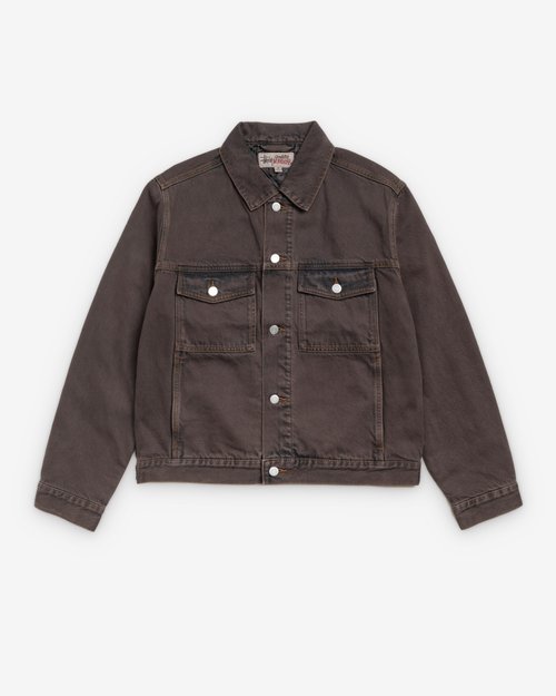 Stüssy Lined Trucker Resin Denim - Brown