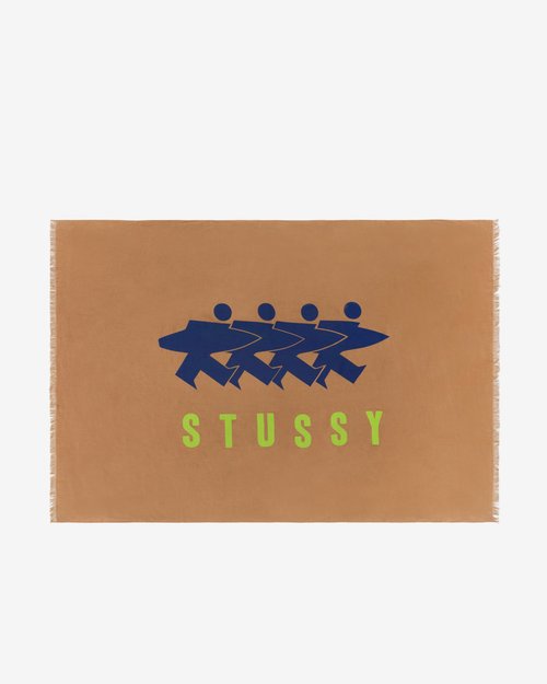 Stüssy Linen Surfman Beach Blanket 'Brown' - 138957 | Solesense