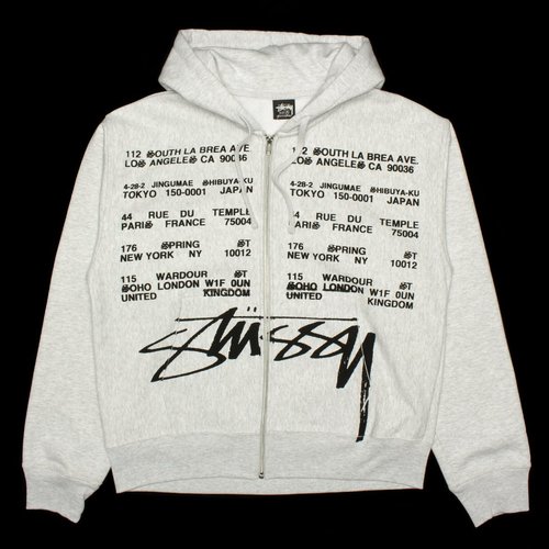 Stüssy Locations Zip Hoodie - 1975004