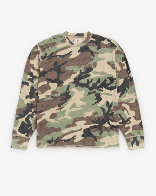 Stüssy Longsleeve Thermal - Camo