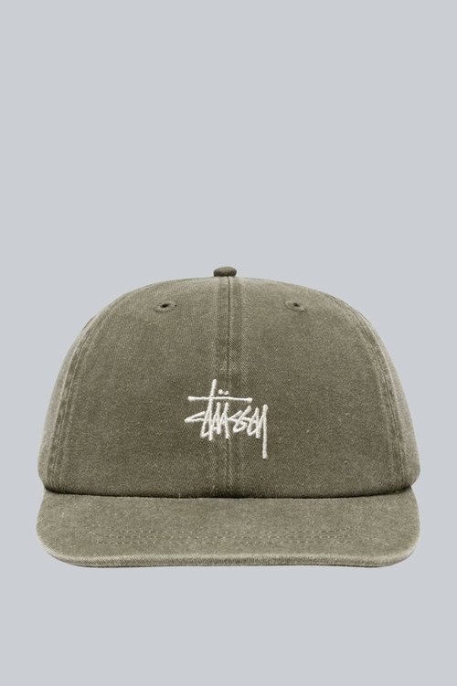Stüssy Low Pro Basic Stock Washed Hat 'Olive' - 1311118-OLIV