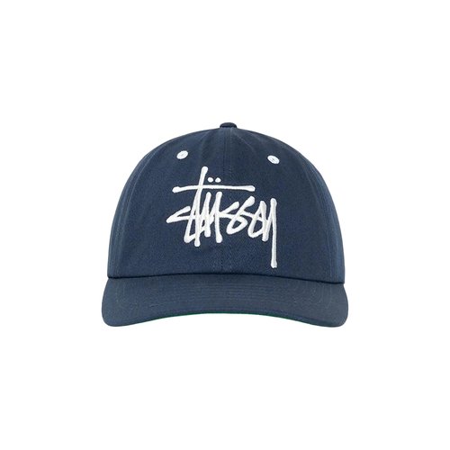 Stüssy Low Profile Big Basic Snapback - Navy Blue - 1311144-NAVY