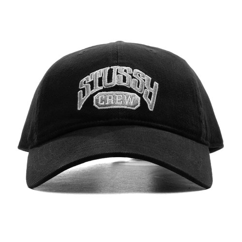 Stüssy Low Profile Crew Strapback - Black - 1311192-BLAC