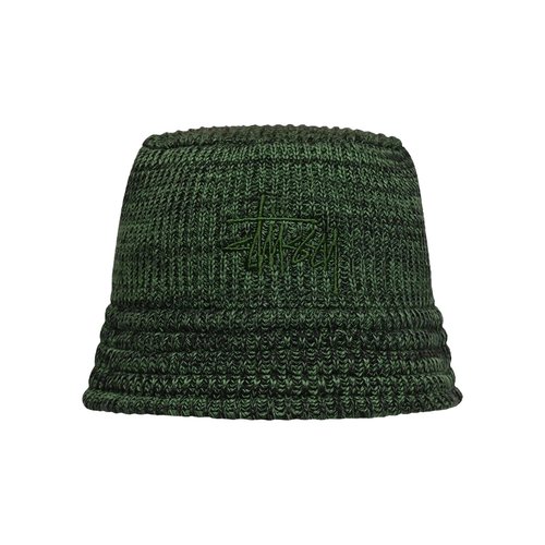 Stüssy Marl Knit Bucket Hat - 1321218-GREE