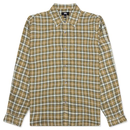 Stussy Men's Matthew Plaid Shirt Madras Shirt Red