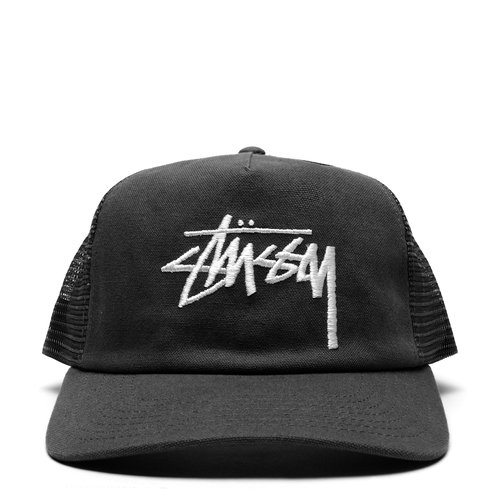 Stüssy Md Big Stock Mesh Cap - Black - 1311162-BLACK