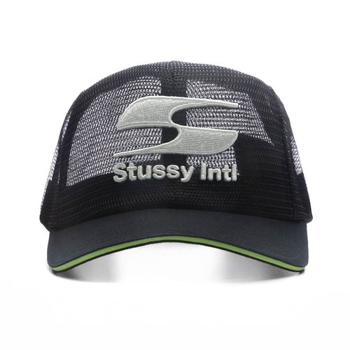 Stüssy Mid-Depth Moto S Mesh Trucker - Black - 1311203-BLAC