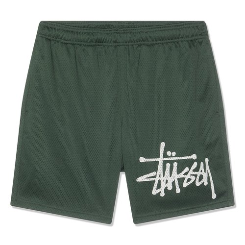 Stüssy Mesh Big Basic Shorts - Spruce - 112285-SPRU