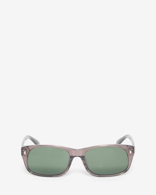 Stüssy Michael Sunglasses - Transparent Taupe/Green Lens - 338419