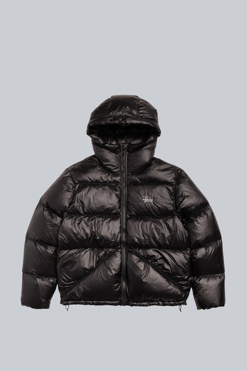 Stüssy Micro Ripstop Down Parka - Jet Black - 115685-JETB