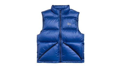 Stüssy Micro Ripstop Down Vest - Royal - 115895-ROYL